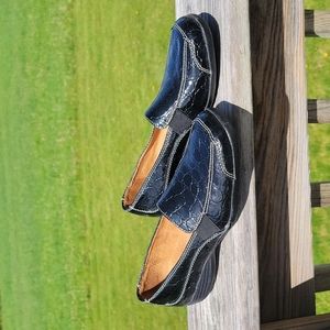 Naturalizer "Camelia" Natural Soul Black Faux Croc, Size 7.5